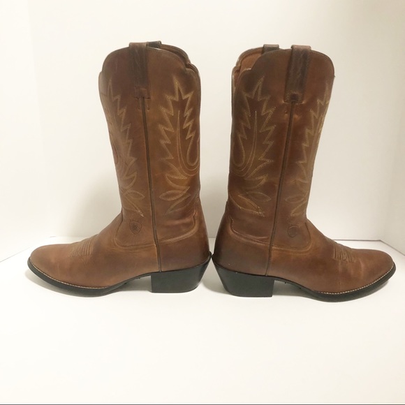 Ariat Heritage R Toe Western Boot - Picture 4 of 9